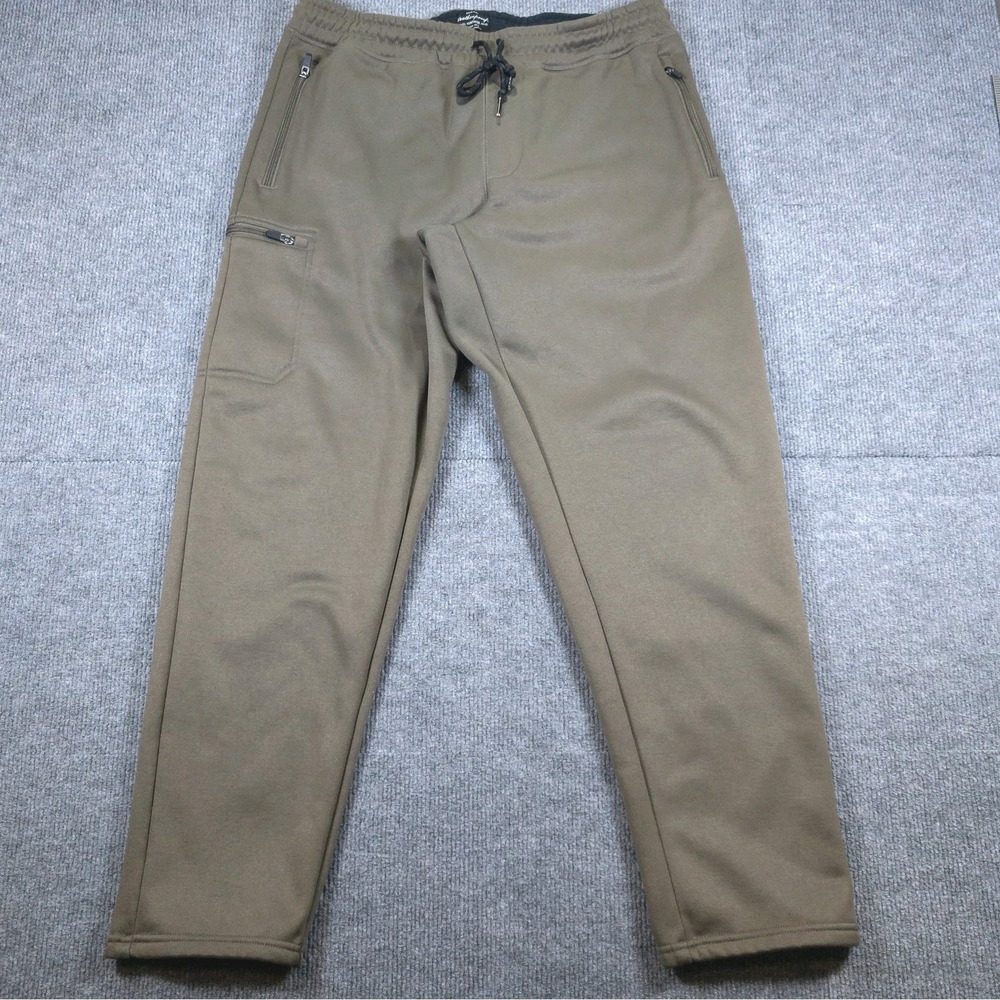Weatherproof Vintage Athleisure Mens L Green Tech Fleece Cargo Sweatpants Pants